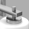 DORESshop Modern 4-Light Vanity Wall Lamp, Sand Nickel Finish with Opal Glass Shade, Perfect for Bathroom, Bedroom - 4 of 4