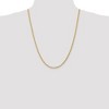 Black Bow Jewelry 3.25mm, 14k Yellow Gold, Diamond Cut Solid Rope Chain Necklace - 2 of 4