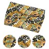 Unique Bargains Women's Fashion Bohemia Printed Knotted Headwrap Gray Yellow Orange Red 4pcs - 2 of 4