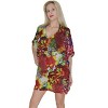 LA LEELA Women's Beachwear Swimsuit Coverups for Women Summer Swim Beach Dress Cover Ups for Swimwear Women Holiday Bathing Suit 1X-2X Multi,Floral - 3 of 3