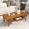 Bella Depot Retro 3-Piece Solid Wood Coffee Table Set with Storage Drawer, Vintage Design for Living Room and Office Decor - 3 of 4