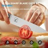 imarku 14 PCS Japanese Stainless Steel Kitchen Knife Set with Block, Built-in Sharpener, and Non-slip Ergonomic Handles - Dishwasher Safe - 3 of 4