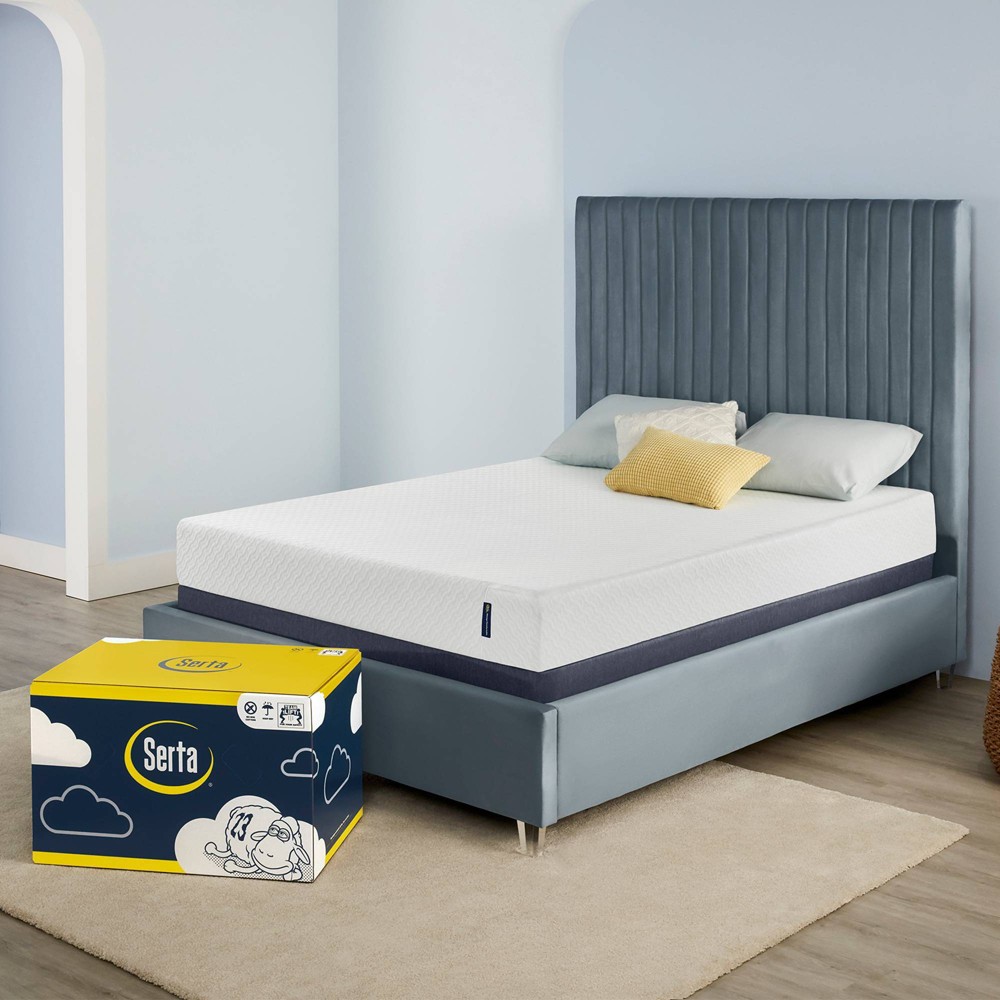 Serta - Sheer Slumber 8'' Medium Firm Gel Memory Foam Mattress-in-a-box - Multi