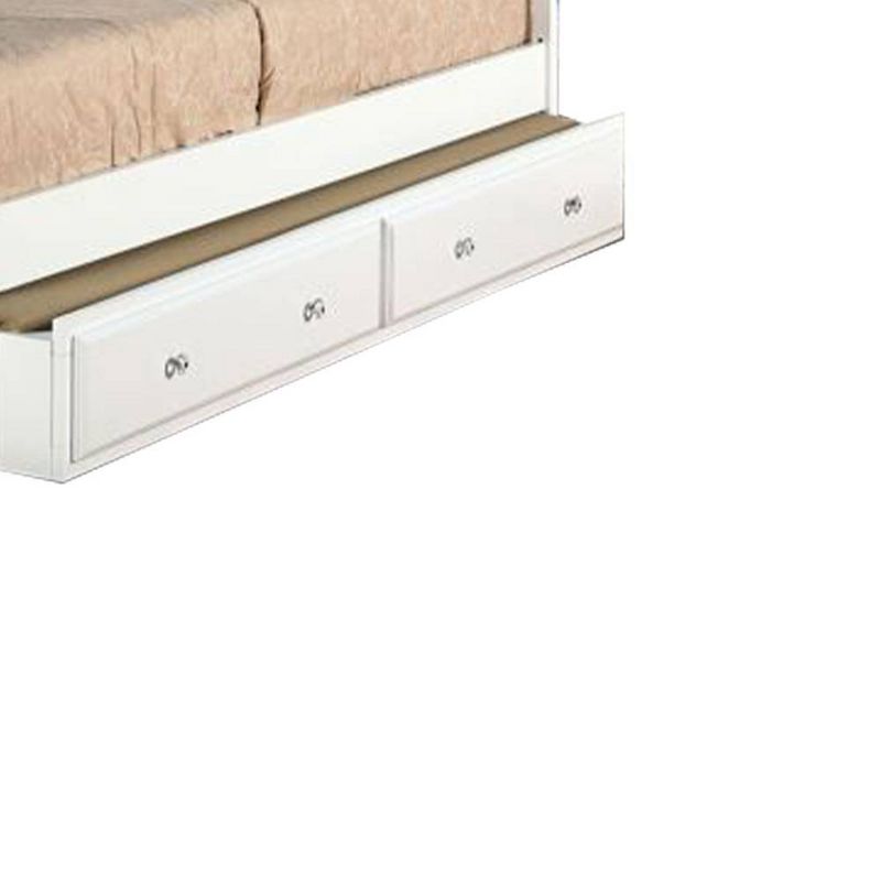 81&#34;Twin Bed Flora Bed White Finish - Acme Furniture, 3 of 9