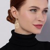 14K Gold Plated Ginkgo Leaf Earrings: Delicate Teardrop Filigree Dangle Earrings for Women - 2 of 4