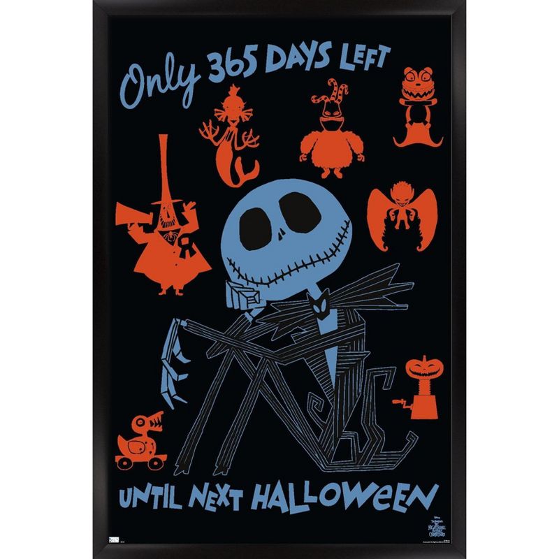 Trends International Disney's The Nightmare Before Christmas - Next Halloween Framed Wall Poster Prints, 1 of 7