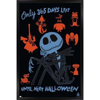 Trends International Disney's The Nightmare Before Christmas - Next Halloween Framed Wall Poster Prints