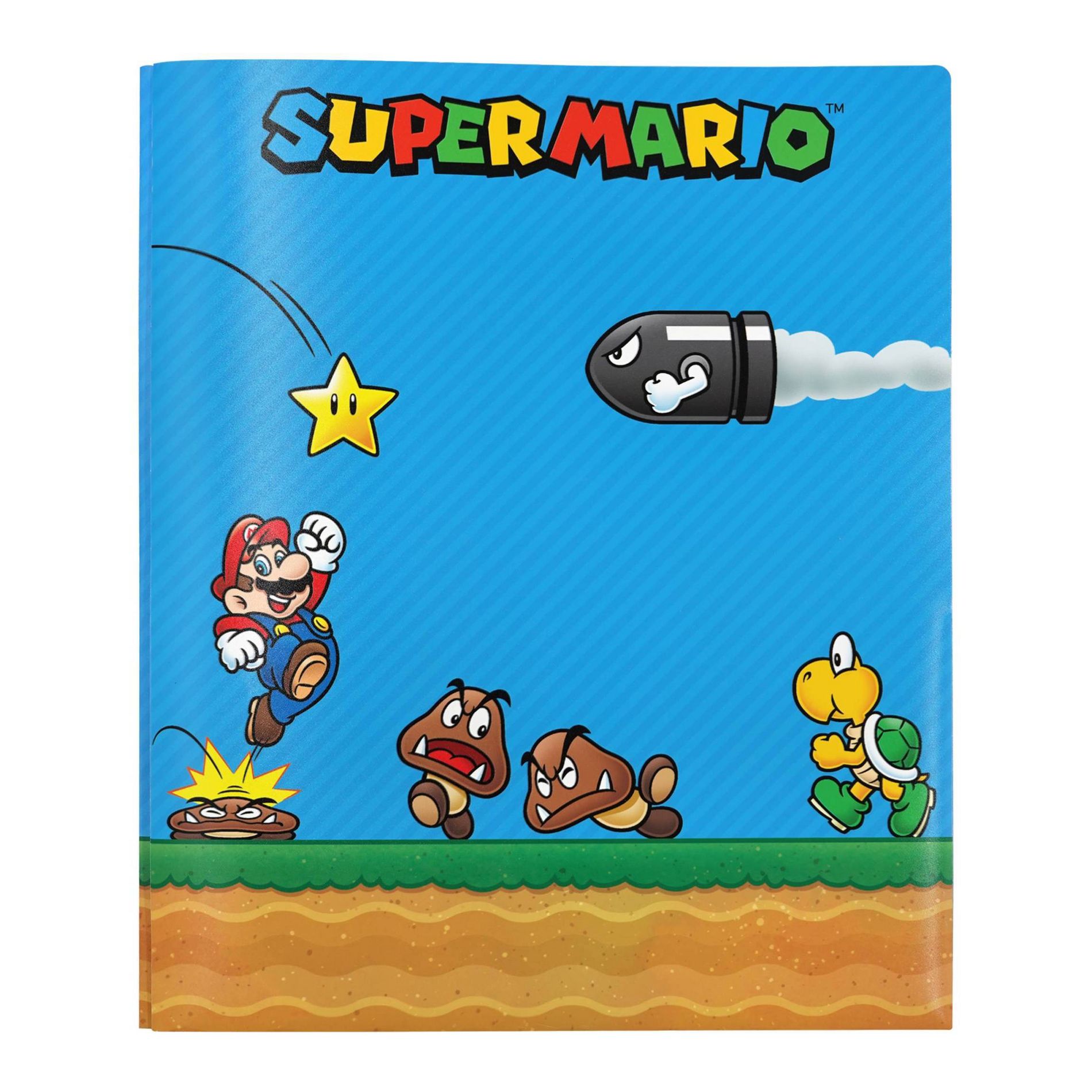 Mario Poly Prong File Folder, School Supplies