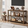 Farmhouse Entryway Table,3 Tier Wood Console Table for Living Room, Farmhouse Sofa Tables Behind Couch, Hallway Table for Foyer - 3 of 4