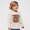 The Juniper Shop Coquette Pumpkin Season Leopard Toddler Long Sleeve Tee - 5/6T - Natural - 3 of 4