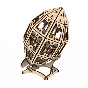 ARTOYA Wooden Football Model Kit, Laser-Cut 3D Puzzle with Display