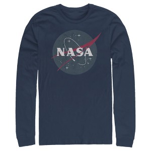 Men's NASA Simple Vintage Logo Long Sleeve Shirt - 1 of 3