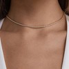 Hollywood Sensation 18k Gold Plated Tennis Necklace with AAAAA Cubic Zirconia - 4 of 4