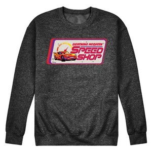 Men's - Disney - Lightning McQueen Speed Shop Graphic Fleece Sweatshirt - 1 of 4