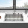 30x22 inch Kitchen Sink Drop-In 16 Gauge Stainless Steel Single Bowl Topmount Kitchen Sink - 3 of 4