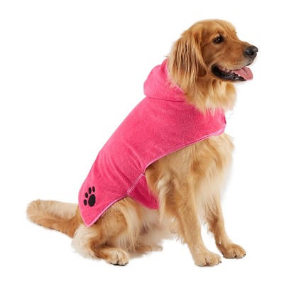 Bone Dry Embroidered Paw Pet Robe