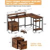 Nasitip 67" L-Shaped Office Desk with Power Outlet & File Drawer - Corner Computer Desk w/Monitor Shelf & CPU Stand - 3 of 4
