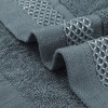 Unique Bargains Multi-Purpose Cotton Waffle Checkered Design Face Towels for Bathroom 6 Packs - 4 of 4
