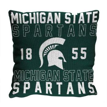 NCAA Michigan State Spartans Stacked Woven Pillow
