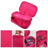 Unique Bargains Cosmetic Bag Travel Makeup Bag Cosmetic Brush Organizer Skin Care Storage Bag for Women 7.87"x4.72"x3.15" 1 Pc - 3 of 4