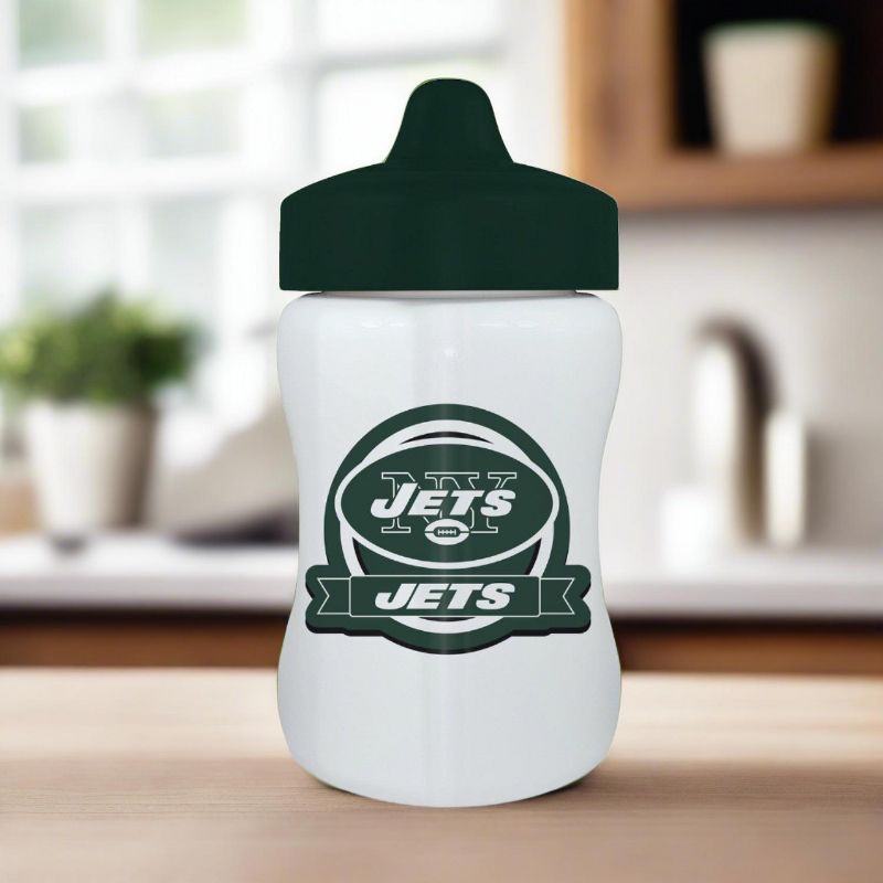 BabyFanatic Toddler and Baby Unisex 9 oz. Sippy Cup NFL New York Jets, 4 of 5