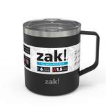 Zak! Designs 13oz Double Wall Stainless Steel Camp Mug - Black