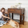 Dog Crate Furniture with Drawers,31.5'' Large Dog Crate with Cushion,Wooden Dog Kennel for Medium/Small Dog,Dog Crate End Table Up to 70 Lbs - 4 of 4