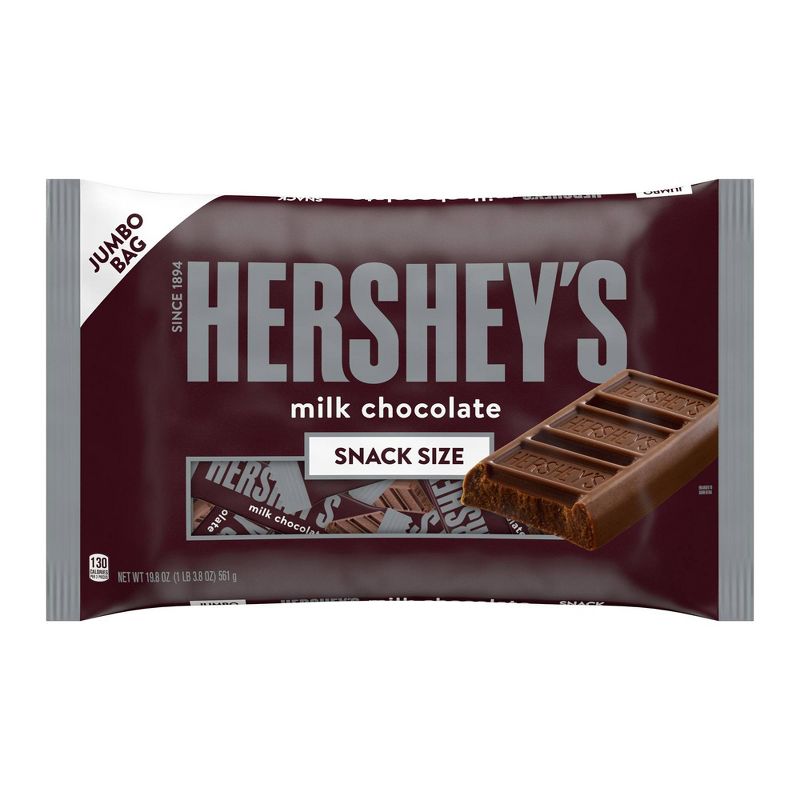 Hershey&#39;s Snack Size Milk Chocolate Bars - 19.8oz, 1 of 5