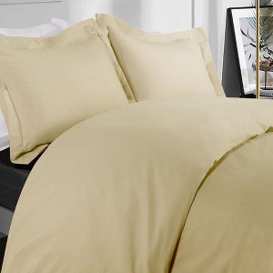 Brushed Microfiber Duvet Cover Set, Super Soft Hotel Quality Comforter Cover Set - NTBAY - 1 of 4
