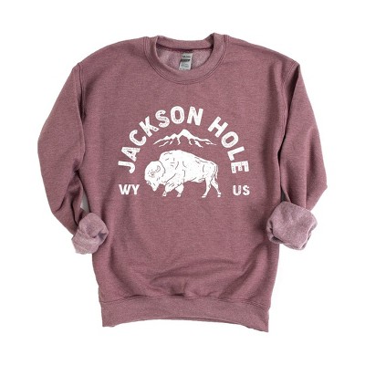 Simply Sage Market Women's Graphic Sweatshirt Jackson Hole Mountain