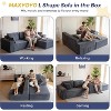 MAXYOYO 104" Modular Couch with Chaise and 49'' Boneless Chaise Lounge, Sofa in A Box, No Assembly Required, 3 Packages Shipping - 4 of 4