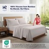 Kickoff Home Viscose from Bamboo Sheets Set 300 Thread Count 100% Organic Bamboo Viscose Cooling Bedding Sheets Hot Sleepers, Flat, Fitted, Pillowcase - 2 of 4