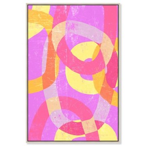 Art Remedy All That color Modern Color Block Abstract Wall Art Framed - 1 of 4