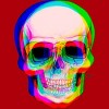 Junior's Design By Humans 3D Skull By AdrianFilmore T-Shirt - 2 of 3