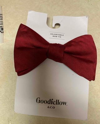 Men's Pre-tied Satin Bow Tie - Goodfellow & Co™ Red One Size : Target