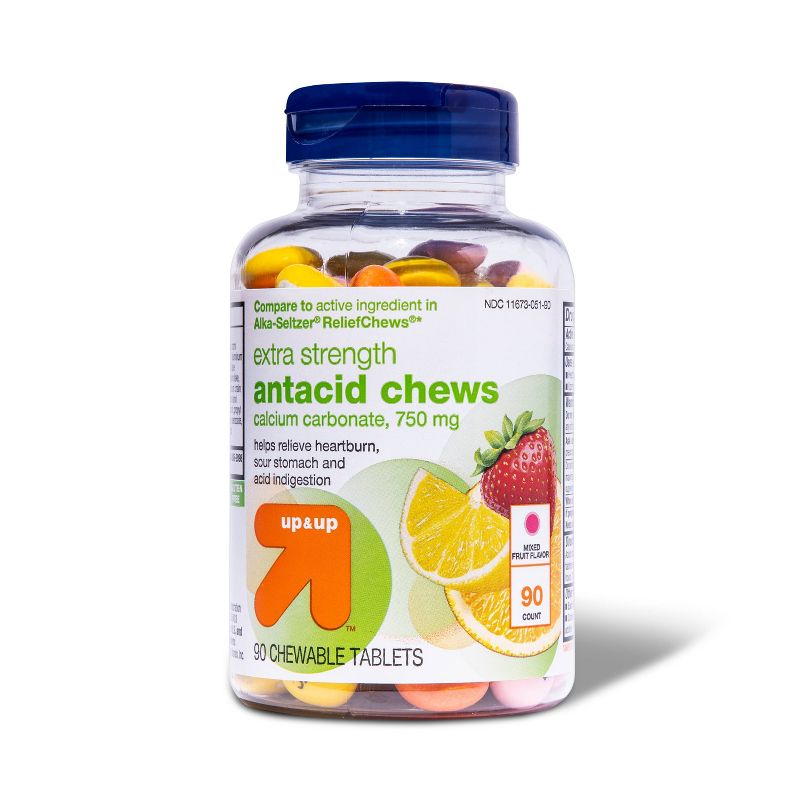 Extra strength antacid  Chews - 90ct - up &#38; up&#8482;, 1 of 6