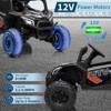 Jojoka 12V Kids Ride On Car, UTV Truck with Remote Control, Electric Vehicle with Spring Suspension, Double Open Doors, Music, Lights - 4 of 4