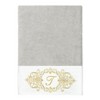 Linum Home Textiles 100% Turkish Cotton MONICA Gold Thread 3PC Embellished Towel Set - 2 of 4
