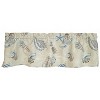 RLF Home 100% Cotton High Quality Beachbound Tailored Window Valance with 1.5" Rod Pocket 50" W X 12" L Blue - 3 of 4