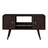Rhodes Mid-Century Modern Wood Entertainment Cabinet with Doors - Handy Living