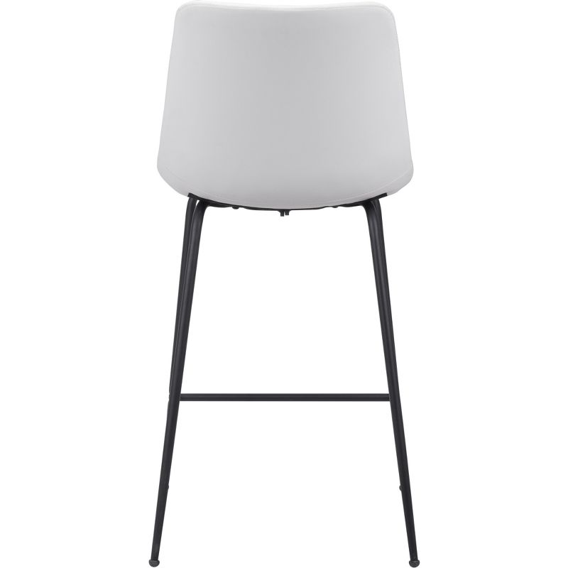 Pau Counter Height Barstool Chair White - ZM Home, 6 of 15