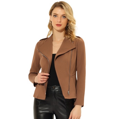 Knit moto jacket on sale women's