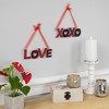 Northlight Wooden LOVE and XOXO Valentine's Day Wall Decorations - 8" - Red and Black - Set of 2 - 2 of 4