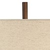 Franklin Iron Works Mid-Century Modern Table Lamp with USB Charging Port 28.5" Tall Whitewashed Wood Fabric Drum Shade Living Room Bedroom - 3 of 4