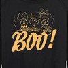 Women's - Peanuts - Boo Lightweight French Terry Wide Neck Long Sleeve Shirt - 2 of 4