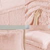 SEVOBAL Bedding Sets Twin XL Shaggy Long Fur Comforter Mini Set - Plush and Cozy for Modern Bedroom Comfort, Pink, 18.11"*9.45"*8.66" - 2 of 4
