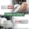 Unique Bargains Clean Dirty Sign Kitchen Non-Scratch Dishwasher Magnets - 3 of 4