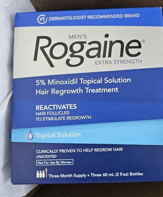 Rogaine Men's Hair Treatment Solution - Trial Size - 2 Fl Oz : Target