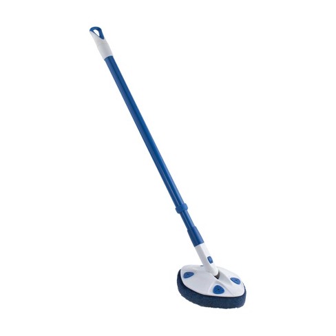 Elitra Home Swivel Scrub Brush With Adjustable Handle For Cleaning Floor,  Tile, Kitchen, Bathroom - Blue, : Target