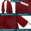 PAVILIA Wearable Blanket with Sleeves for Women Men Adults, Warm Soft Plush Snuggle Pocket Sleeved TV Throw - 3 of 4